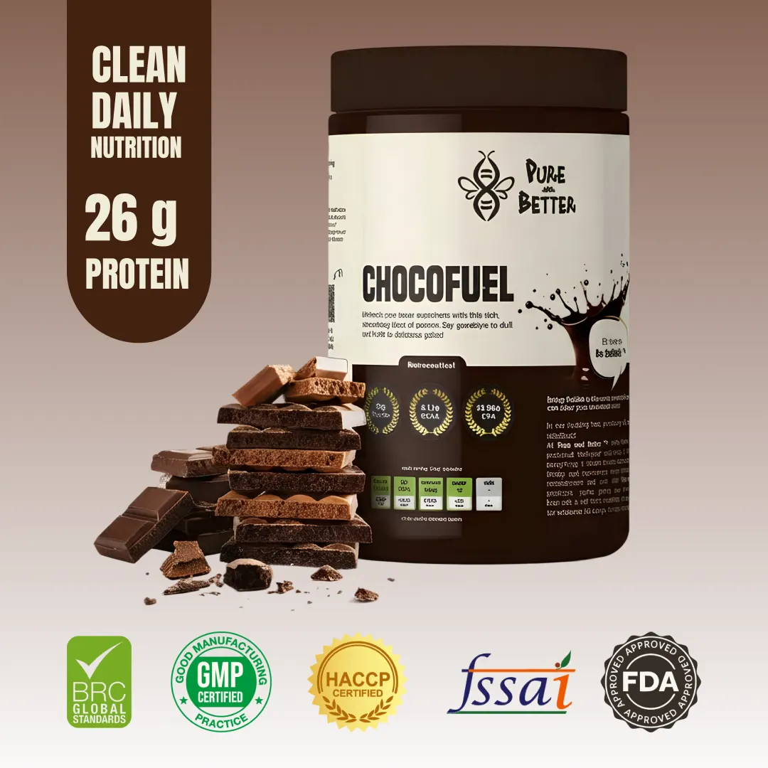 Chocofuel Protein Jar – 26g Whey Protein | 500g Total