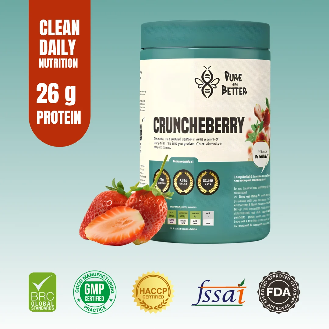 Crunchberry Protein Jar – 26g Whey Protein | 500g Total