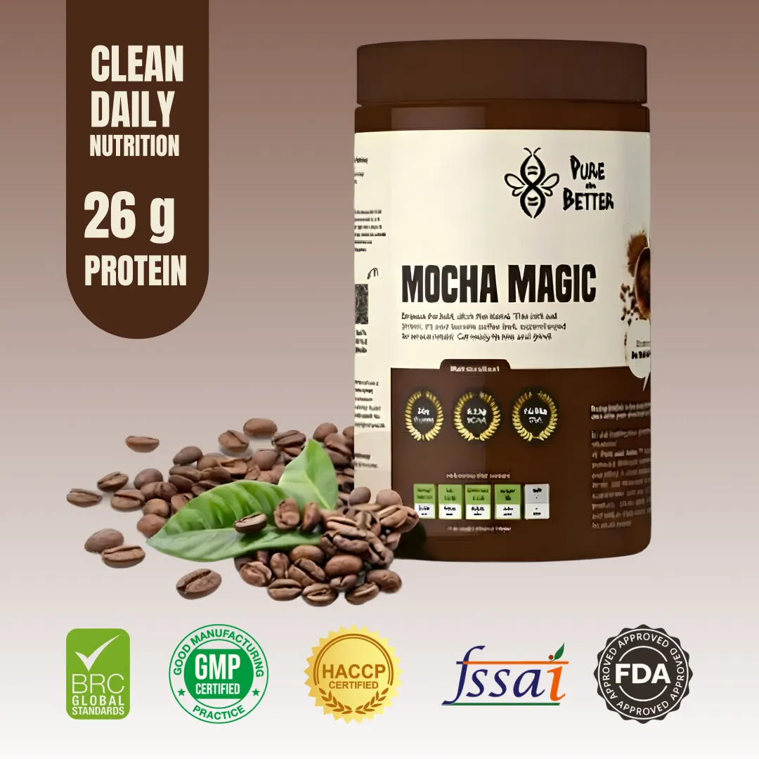 Mocha Magic Protein Jar – 26g Whey Protein | 500g Total