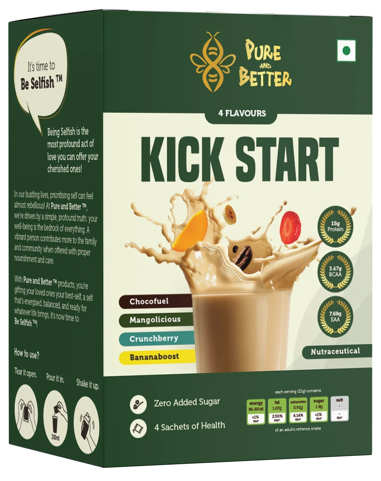 Kick start box - no background